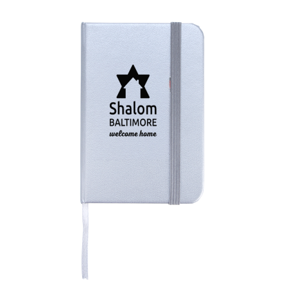 Custom Good Value Prime Pocket Notebook - Silver Custom Good Value Prime Pocket Notebook - Silver