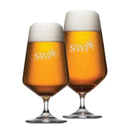 Custom Breckland Beer Glass - Deep Etch 12.5 oz - Clear