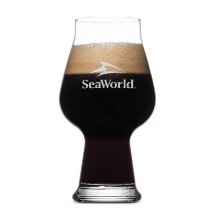 Custom Aragon 20 oz Stout Beer Glass- Deep Etch - Clear
