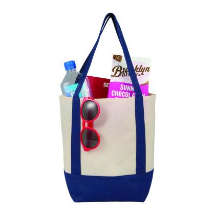 Custom Lighthouse Mini Non-Woven Tote - Navy Lifestyle View 