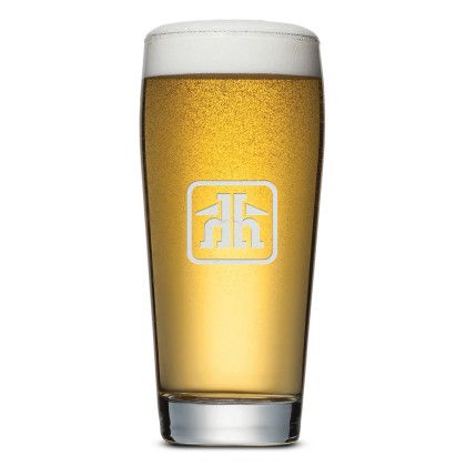 Custom Wilmington Beer Glass - Deep Etch 20oz - Clear