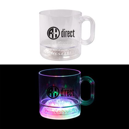 Custom 12 oz 3 Light Plastic Coffee Mug with Handle