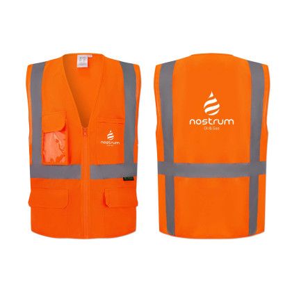 Custom ANSI/ISEA Class 2 Safety Vest - Neon orange Custom ANSI/ISEA Class 2 Safety Vest - Neon orange