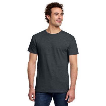 Custom Gildan Light Cotton Tee Shirt - Dark Heather Gray Custom Gildan Light Cotton Tee Shirt - Dark Heather Gray