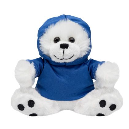 Custom 8 1/2" Big Paw Bear - Hoodie - White 