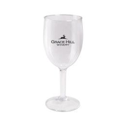 Custom 8 oz Plastic Rounded Wine Glass Custom 8 oz Plastic Rounded Wine Glass