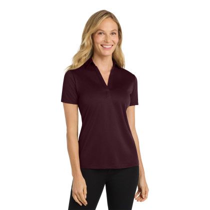 Custom Port Authority Women's Silk Touch Performance Polo - Maroon 