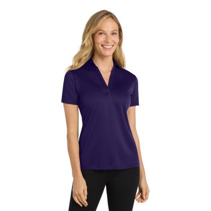 Custom Port Authority Women's Silk Touch Performance Polo - Bright Purple 