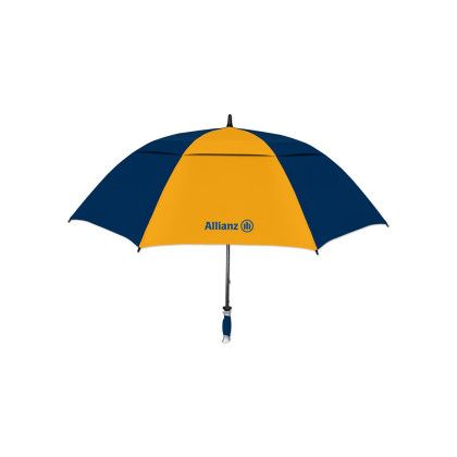 Custom Hurricane Vented Pro Golf Umbrella - Navy blue/gold Custom Hurricane Vented Pro Golf Umbrella - Navy blue/gold