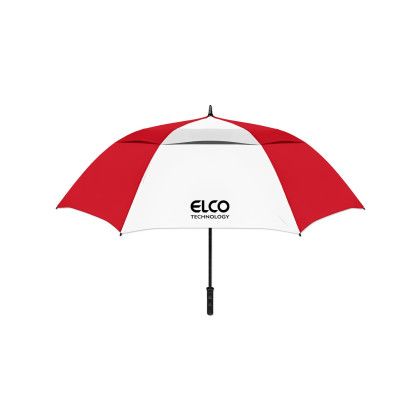 Custom Storm-Arc Premier Umbrella - Red/White Custom Storm-Arc Premier Umbrella - Red/White