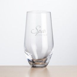 Custom Reina Stemless Flute Glass - Deep Etch - 13.5 oz 