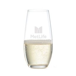 Custom RIEDEL Stemless Flute Glass - Deep Etch - 9.25 oz Custom RIEDEL Stemless Flute Glass - Deep Etch - 9.25 oz