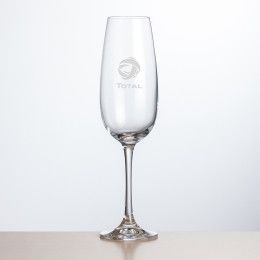 Custom Danforth Flute Glass - Deep Etch - 8.5 oz