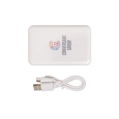 Custom MAG Fast Wireless Charging PD Power Bank - White