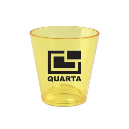 Custom 1.5 oz Plastic Standard Shot Glass - Yellow