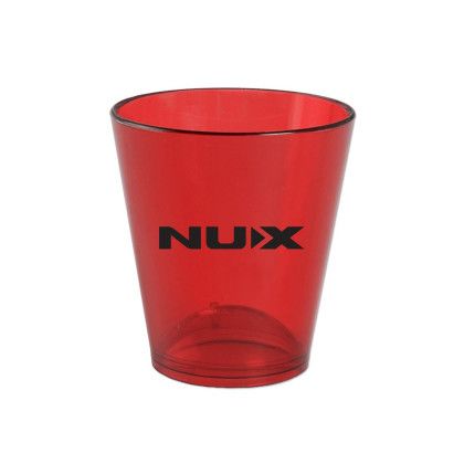 Custom 1.5 oz Plastic Standard Shot Glass - Red