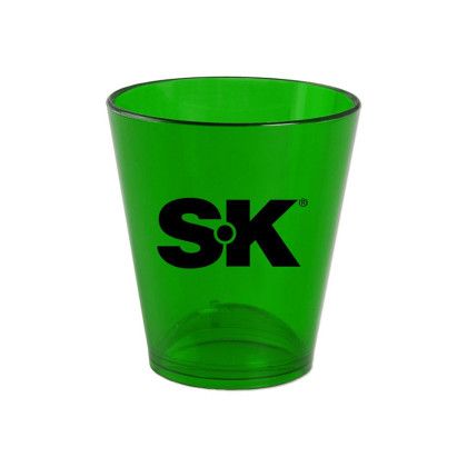 Custom 1.5 oz Plastic Standard Shot Glass - Green