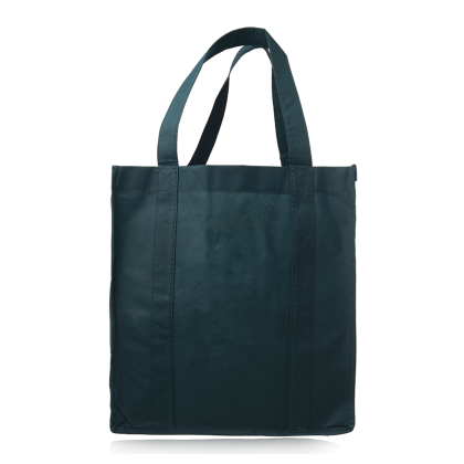 Custom Reusable Grocery Tote Bags - Forest green Custom Reusable Grocery Tote Bags - Forest green