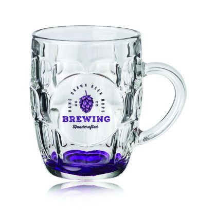 Custom 20 oz. ARC Britannia Glass Beer Mugs - COLOR - Purple Custom 20 oz. ARC Britannia Glass Beer Mugs - COLOR - Purple