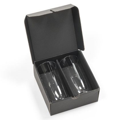 Custom Waldorf Hiball Glass 10 oz - Deep Etch - Packaging View 