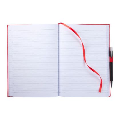 Custom Debossed 7 x 10 Morano Large Journal - Red inside