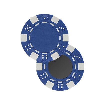 Custom 11.5 g Professional Clay Poker Chips with Magnet - Blue