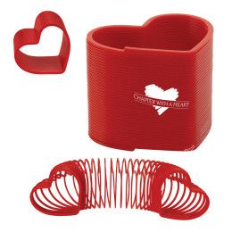 Custom Heart Shape Spring Thing Toy - Red Custom Heart Shape Spring Thing Toy - Red