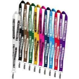 Custom 1 Inch Polyester Silkscreen Lanyard - All Colors 