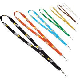 Custom 0.62" Micro Weave Smooth Dye Sublimation Lanyards - All Colors