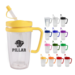 Custom 16 oz Thermal Dual Walled Travel Mug 