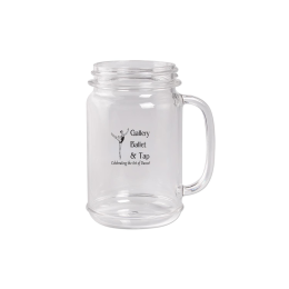 Custom 16 oz Plastic Mason Jar with Handle