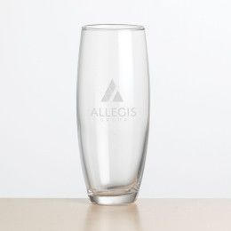 Custom Stanford Stemless Flute Glass - Deep Etch - 9 oz