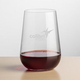 Custom Howden Stemless Wine Glass - Deep Etch 16 oz
