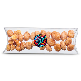 Custom 5" Pillow Box of Candied Peanuts