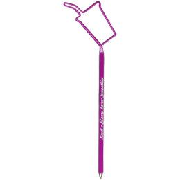 Custom Cup-Straw InkBend Standards - Transparent hot pink