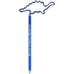 Custom Dinosaur 2 (Stegosaurus) InkBend Standards - Transparent cobalt blue