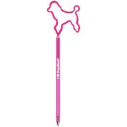 Custom Dog-Poodle InkBend Standards - Opaque pink