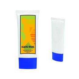 Custom 1.7 oz SPF 30 Sunscreen Tube - Blue with White