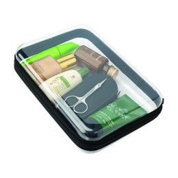 Custom Claire Zippered Hard Case - Clear with Black Custom Claire Zippered Hard Case - Clear with Black