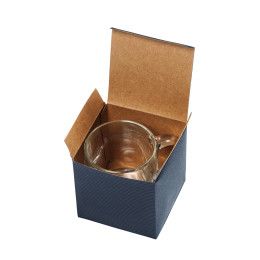 Custom Nordic Glass Coffee Mug - 13 oz - Imprinted