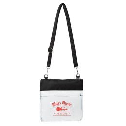 Custom All Access Clear Crossbody Bag with Detachable Strap