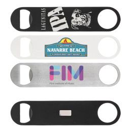 Custom Paddle Style Bottle Opener with Magnet Custom Paddle Style Bottle Opener with Magnet