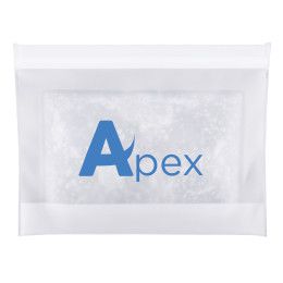 Custom Slipzip Large Gel Reusable Storage Bag - White