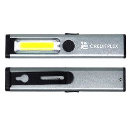 Custom ReNew Slender Rechargeable COB Light - Silver