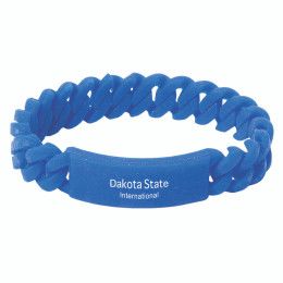 Custom Twist O' Might Silicone Bracelet - Blue