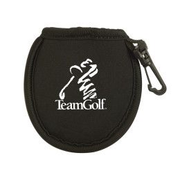 Custom Golf Ball Cleaning Pouch - Black Custom Golf Ball Cleaning Pouch - Black
