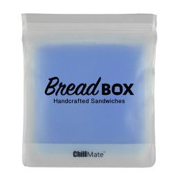 Custom Chillmate Reusable Sandwich Bag - Translucent blue
