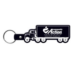 Custom Truck Flexible Key Tag - Black