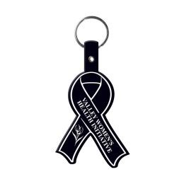 Custom Awareness Ribbon Flexible Key Tag