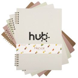 Custom Harvest Fruit Fiber Ring Bound Notebook - All color